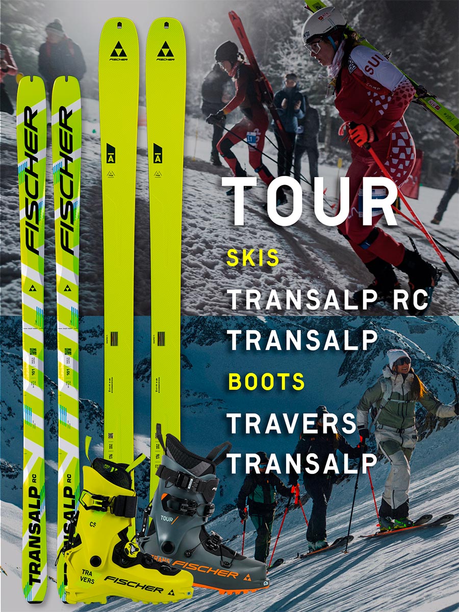 TOUR- SKIS AND BOOTS -